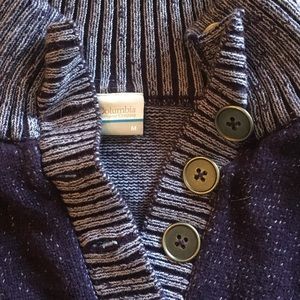 Columbia Button Neck Pullover Sweater